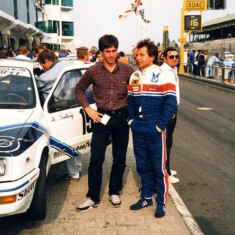 1984, Klaus Ludwig (l.)